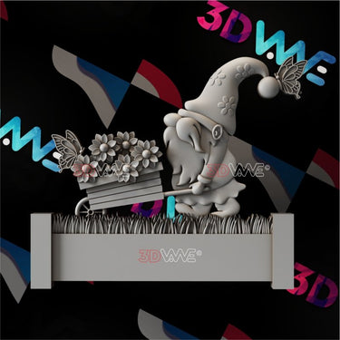 GARDEN GNOME SIGN 3d stl 3DWave.us